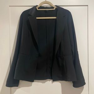 Black Blazer Style Blouse